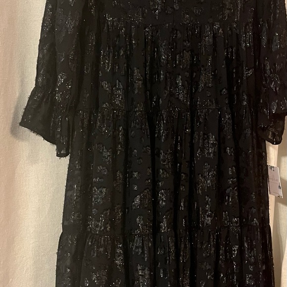 NWT Dainty Jewells Black Long Sleeve Maxi Formal Dress - Picture 13 of 14
